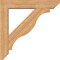 Ekena Millwork Funston Slat Smooth Bracket w/ Offset Brace, Western Red Cedar, 7 1/2"W x 40"D x 40"H BKT0806X40X40FST06SWR - alternate 2